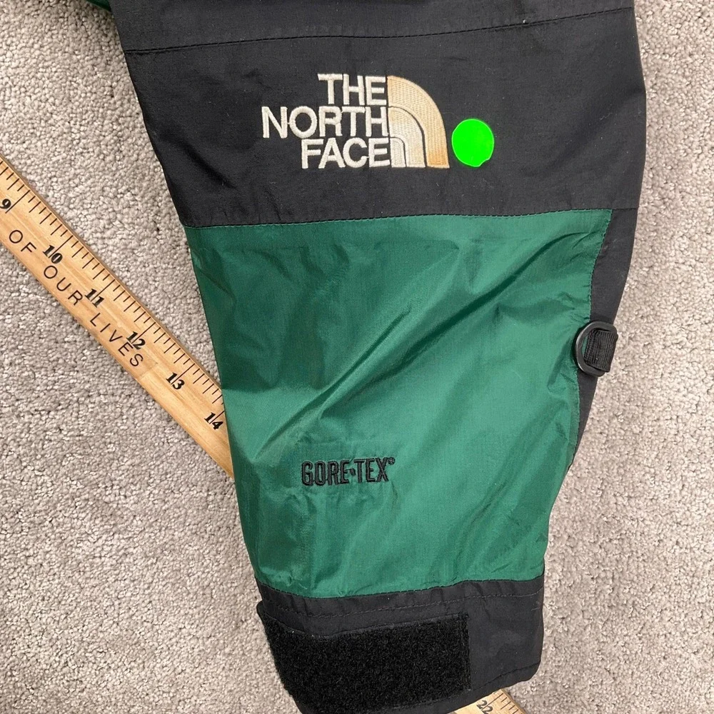 North Face Jacket Mens Large Green Black 88017 Gore Tex‎ Hood Outdoor Softshell